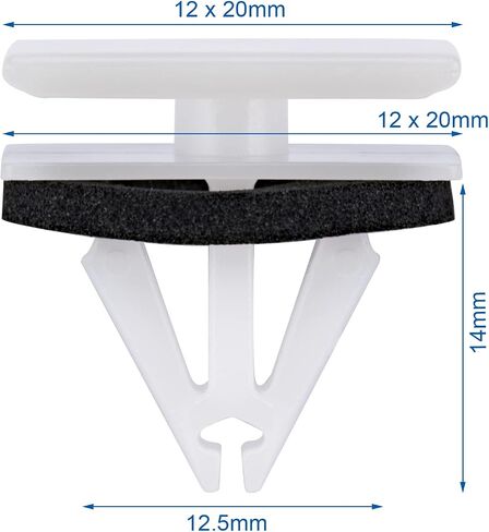 OAUTOO 50PCS Rocker Panel & Door Molding Clip for W716352-S300 Ford Edge for Mustang & for Mustang G.T.2015-On in Saudi Arabia