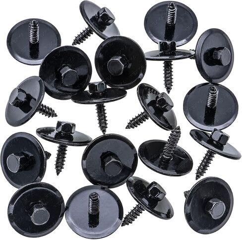 Rexka 20pcs Fender Liner Bumper Floor Pan Splash Sheet Metal Screw for Mercedes 201-990-05-36 W124 S124 W201 W202 W210 CL Class E Class SLK Class in Saudi Arabia