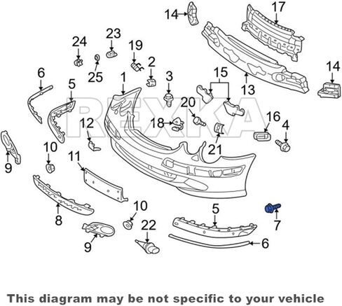 Rexka 20pcs Fender Liner Bumper Floor Pan Splash Sheet Metal Screw for Mercedes 201-990-05-36 W124 S124 W201 W202 W210 CL Class E Class SLK Class in Saudi Arabia
