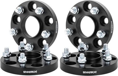 DCVAMOUS 4PC Black 5x5 Hubcentric Wheel Spacers 1 Inch 71.5 Bore Compatible with Jeep 5x127 with 14x1.5 Studs for 2019-2025 Wrangler JL Gladiator JT, 2011-2025 Grand Cherokee WK2, 2011-2025 Durango in Saudi Arabia