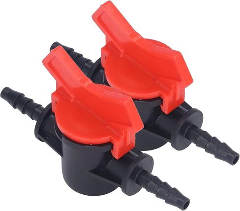 Regulator Regulator Barbed Ball Valve 2PCS Regulator Ball Valve Shut Off Switch with Hose Barb for Drip Irrigation and Valve (4MM regulator) in Saudi Arabia