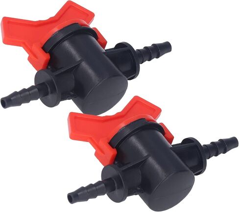 Regulator Regulator Barbed Ball Valve 2PCS Regulator Ball Valve Shut Off Switch with Hose Barb for Drip Irrigation and Valve (4MM regulator) in Saudi Arabia