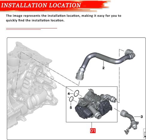 11538642560 Engine Coolant Thermostat for BMW 2' 4' 5' 6' 7' G02 G05 G06 G12 G22 G23 G26 G29 G30 G32 G42 X4 X5 X6 Z4 225i 425i 430i 530i 630i 730Li Thermostat Housing Heat Management Module in Saudi Arabia