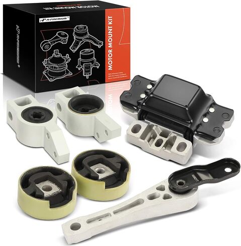A-Premium 6PCS Engine Motor Mount and Transmission Mount Kit Compatible with Volkswagen Rabbit 2006 2007 2008 2009 2.5L, Replace# 1K0199885AE, 1K0199868B in Saudi Arabia