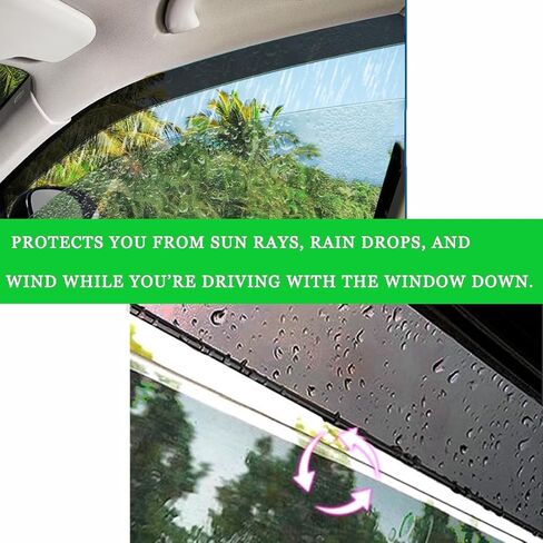 in-Channel Window Visors Rain Guards Compatible with Dodge RAM 1500 2019-2025 Crew Cab Wind Deflectors Vent Visor Sun Shades Window Shields in Kuwait