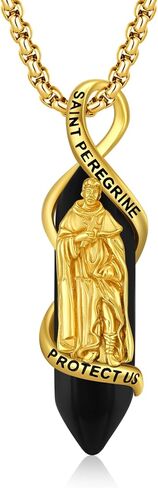 Miraculous Medal Virgin Mary Necklace for Women Men 925 Sterling Silver Virgen De Guadalupe Healing Crystal Pendant Mother Mary Virgencita Catholic Religious Amulet Charm Jewelry in Kuwait