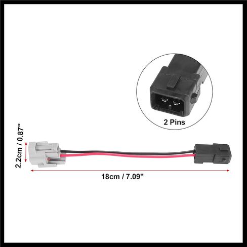 5pcs Car Fuel Injector Adapters Wired Cable Connector Plugs Female to Male Plug for EV1 Durable Material in Saudi Arabia
