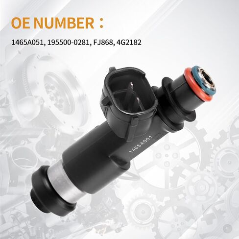 4PCS Fuel Injectors 12 Holes Compatible with Mitsubishi Eclipse 2006-2012, for Mitsubishi Galant 2004 2005 2006 2007 2008 2009 2010 2011 2012 L4 2.4L Replace# 1465A051 195500-0281 FJ868 4G2182 in Saudi Arabia