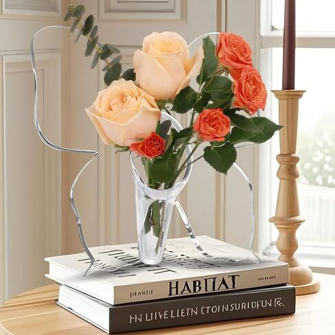 Acrylic Butterfly Vase for Flowers,Clear Art Flower Vases for Centerpieces Table Decoration,Acrylic Flower Vase for Home/Living Room/Office/Wedding/Coffee Table/Party Decor in Saudi Arabia
