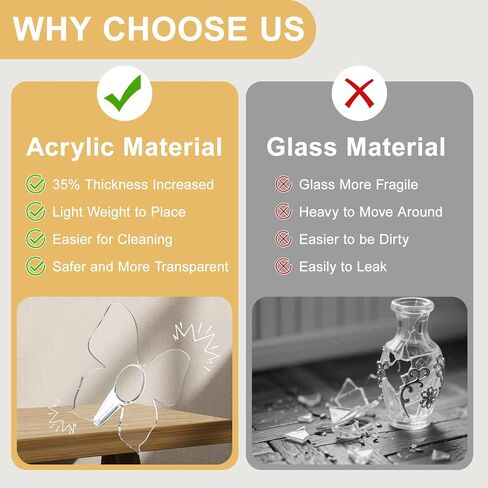 Acrylic Butterfly Vase for Flowers,Clear Art Flower Vases for Centerpieces Table Decoration,Acrylic Flower Vase for Home/Living Room/Office/Wedding/Coffee Table/Party Decor in Saudi Arabia