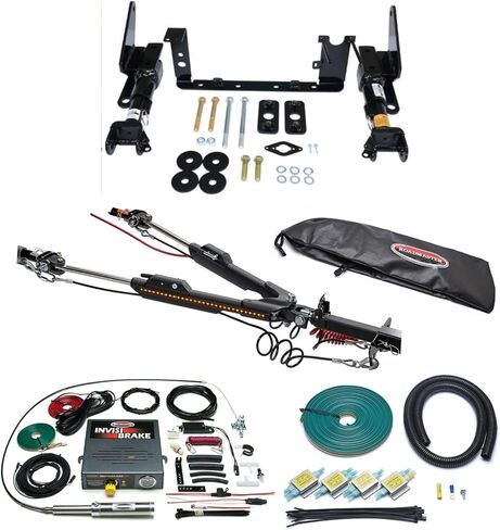 Roadmaster Nighthawk Tow Bar and Baseplate Combo with Universal Economy Wiring Kit & Invisibrake Braking System fits 2024 F150 Pickup | Includes TrendsAuto Decal in Saudi Arabia