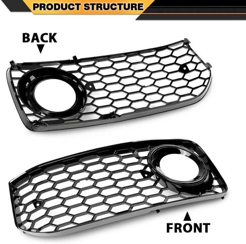 Fog Light Cover Compatible with Audi A5 S-Line / S5 B8 RS5 2008-2012, Only fit for A5 S-Line Bumper/NOT fit A5 Standard Bumper 8T0807682D 8T0807681B Lamp in Saudi Arabia