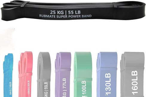 Pull Up Assistance Bands - Exercise Stretch Fitness Bands Assist Set for Body, Resistance Heavy Duty Workout for Home Gym Set of 4 in Saudi Arabia