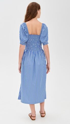 Madewell Women's Smocked Puff Sleeve Midi Dress in Saudi Arabia