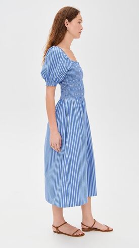 Madewell Women's Smocked Puff Sleeve Midi Dress in Saudi Arabia