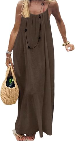 Makemechic المرأة المفتوحة الظهر كامي اللباس السباغيتي حزام بلا أكمام in Kuwait