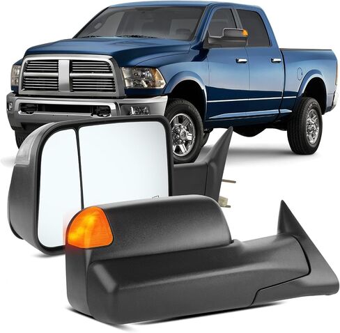 مرايا السحب OCPTY لعام 2011-2015 لـ Dodge for RAM 1500 2011-2015 لـ Dodge for RAM 2500/3500 2010 for Dodge for RAM 1500/2500 مع مرايا سحب الإشارة المدفوعة للدوران. in Kuwait