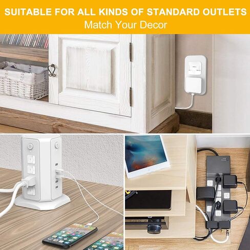 Outlet Covers with Hidden Pull Handle (48 Pack) Upgraded Round 3-Prong Outlet Plug Covers Durable Insulation Material Power Outlet Covers White Socket Covers Baby Proofing Electrical Outlet Protectors in Saudi Arabia