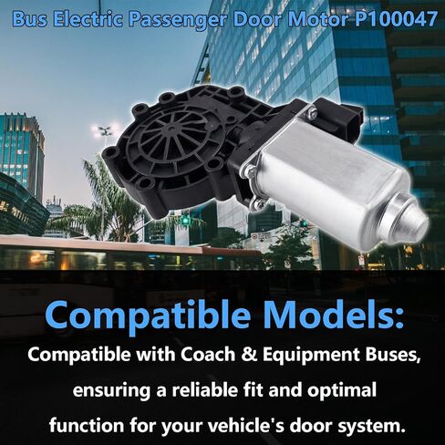 Bus Electric Passenger Door Motor P100047, Door Motor Compatible with Coach & Equipment Buses Replace 113260 13260 21252144 6092-ECC in Saudi Arabia