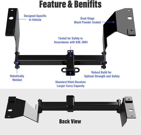 APS Assembly Class 3 Trailer Hitch 2 Inches Receiver Tube Towing Hitch Compatible with Honda CR-V 1997-2001 in Saudi Arabia