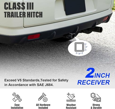 APS Assembly Class 3 Trailer Hitch 2 Inches Receiver Tube Towing Hitch Compatible with Honda CR-V 1997-2001 in Saudi Arabia