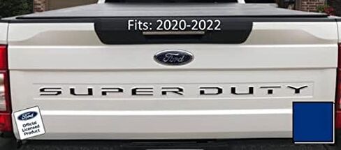 Ford 2020-2022 Super Duty Letter Inserts Inlays Decals Stickers (Thin) for Tailgate (2020-2022) F250 F350 F450 (Black Matte) - CBM in Saudi Arabia