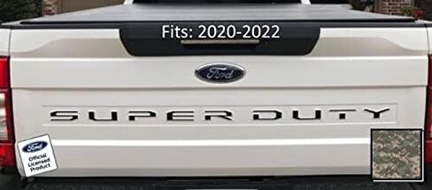 Ford 2020-2022 Super Duty Letter Inserts Inlays Decals Stickers (Thin) for Tailgate (2020-2022) F250 F350 F450 (Black Matte) - CBM in Saudi Arabia