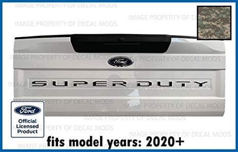 Ford 2020-2022 Super Duty Letter Inserts Inlays Decals Stickers (Thin) for Tailgate (2020-2022) F250 F350 F450 (Black Matte) - CBM in Saudi Arabia