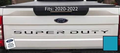 Ford 2020-2022 Super Duty Letter Inserts Inlays Decals Stickers (Thin) for Tailgate (2020-2022) F250 F350 F450 (Black Matte) - CBM in Saudi Arabia