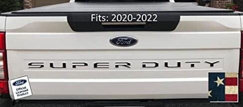Ford 2020-2022 Super Duty Letter Inserts Inlays Decals Stickers (Thin) for Tailgate (2020-2022) F250 F350 F450 (Black Matte) - CBM in Saudi Arabia