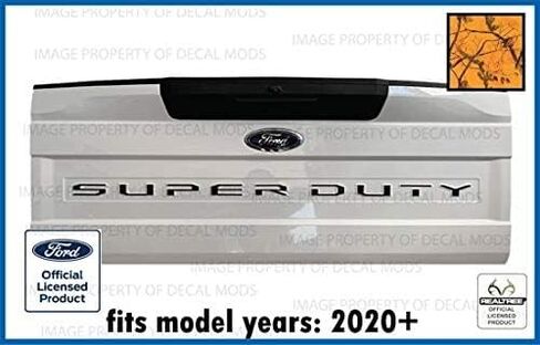 Ford 2020-2022 Super Duty Letter Inserts Inlays Decals Stickers (Thin) for Tailgate (2020-2022) F250 F350 F450 (Black Matte) - CBM in Saudi Arabia