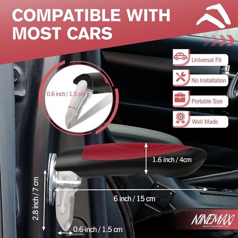 مقبض باب سيارة Ninemax لدعم مساعدة مقبض السيارات المسنين ، مقابض التلقائية ، مقبض باب السيارة المحمولة لكبار السن والمعوقين in Saudi Arabia
