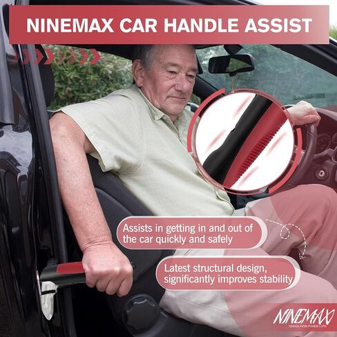 مقبض باب سيارة Ninemax لدعم مساعدة مقبض السيارات المسنين ، مقابض التلقائية ، مقبض باب السيارة المحمولة لكبار السن والمعوقين in Saudi Arabia