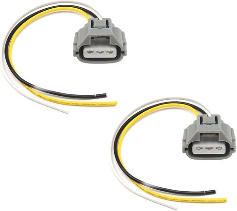 HiSport 3-Wire Front Turn Signal Wiring Connector Plug Pigtail Wire Harness Compatible with Toyota Camry Tacoma Tundra Replacement for 90075-60060 9007560060, 2PCS in Saudi Arabia