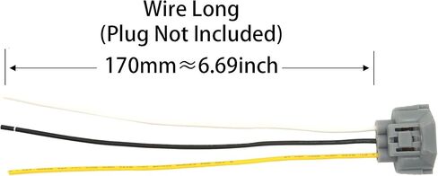 HiSport 3-Wire Front Turn Signal Wiring Connector Plug Pigtail Wire Harness Compatible with Toyota Camry Tacoma Tundra Replacement for 90075-60060 9007560060, 2PCS in Saudi Arabia
