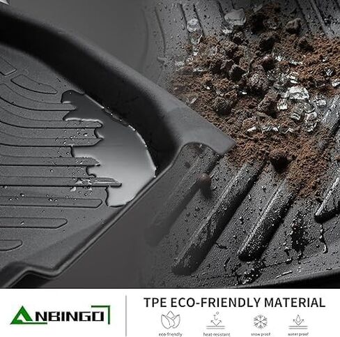 Floor Mats & Cargo Liner Custom for Prius & Prius Prime 2025 2024 2023 All Weather Prius Car Mats丨1st, 2nd Row Set & Cargo mat | Prius Floor Liners 2025 Prius Accessories-Black in Kuwait