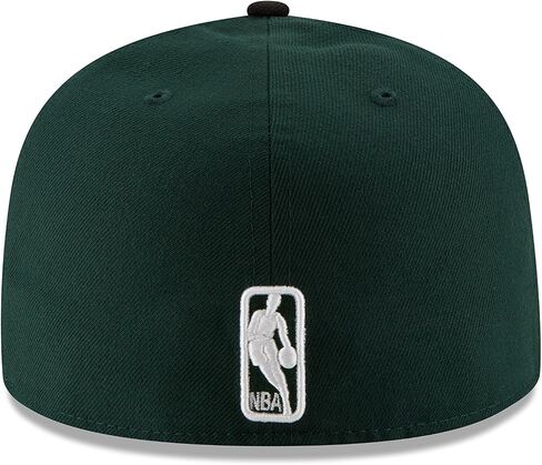 NBA BROOKLYN NETS Men's 2-Tone 59FIFTY Fitted Cap, 7.875, Black in Saudi Arabia