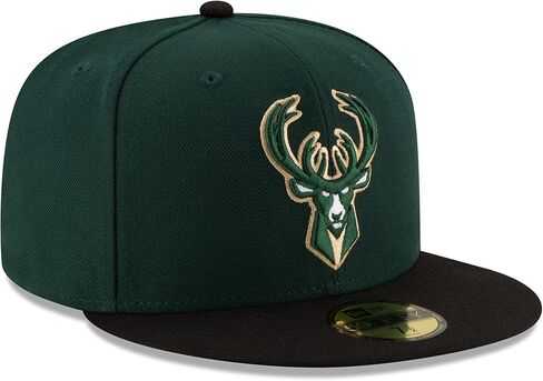 NBA BROOKLYN NETS Men's 2-Tone 59FIFTY Fitted Cap, 7.875, Black in Saudi Arabia