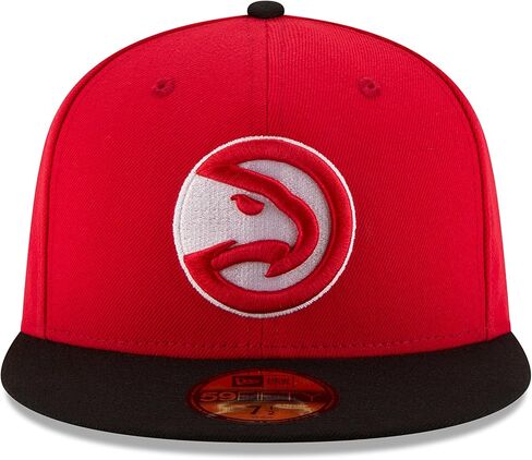 NBA BROOKLYN NETS Men's 2-Tone 59FIFTY Fitted Cap, 7.875, Black in Saudi Arabia