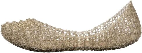 mini melissa Campana Papel Flats for Kids - Comfortable & Cute Closed-Toe Jelly Flat Shoes with Interwoven Cut-Out Design for Girls in Saudi Arabia
