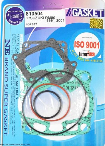 Top End Rebuild Cylinder Head Gasket Kit Suzuki RM80 RM 80 1991-2001 in Saudi Arabia