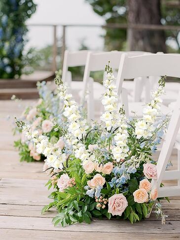 IPOPU Artificial Snapdragon Flowers,6PCS White Delphinium Flowers 33" Larkspur Artificial Flowers Long Stem Faux Flowers for Tall Vases Wedding Home Table Decor(White) in Saudi Arabia