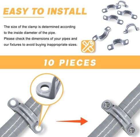 أحزمة أنابيب PVC 1/2 بوصة ، حزام قناة ثنائي الفتحات ، تجهيزات حزام قناة ضيقة سائلة ، مدرجة في UL (50 حزمة) in Kuwait