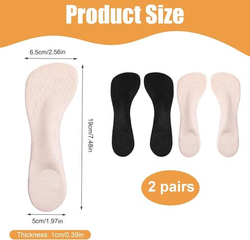 2 زوجان من الأزواج المتغيرة للوزن العالي للسيدات من 6 إلى 7.5 إدراج شفاف لوسادات أحذية الراحة عالية الكعب للنساء للنساء في شقق صندل أحذية الصلاحية التهاب اللفافة in Kuwait