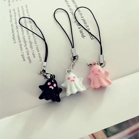 Phone Charm Pendant KeyChain For Bag Phone Halloween Charm Keychain Women Girl Phone Lanyard Chain in Kuwait