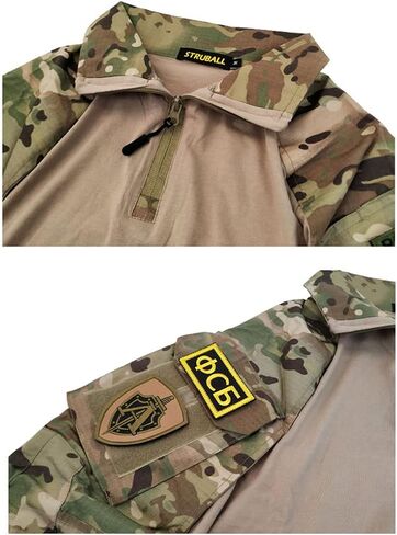 سترة روسية تكتيكية ، FSB الروسي العسكري KGB G3 Teactical Team سترة طويلة الأكمام للرجال (CP CAMO) in Kuwait