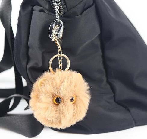 سلاسل مفاتيح Cat Pom Pom for Girls ، وملحقات سلسلة المفاتيح الرقيقة ، وسحر حقيبة ظهر غامضة للنساء in Kuwait