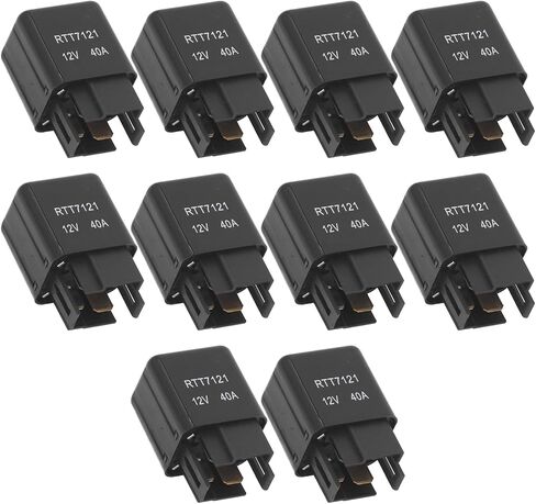 10pcs Car Relay RTT7121 4 pin 40A 12V Car Relay for Automotive Truck Van Motorcycle Boat with ABS Material 90987 02006 9098702006 056700 6912 0567006912 85925 17010 in Saudi Arabia