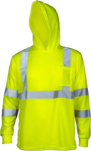 JORESTECH Stay Safe and Visible: High Visibility Safety Shirt with Reflective Tapes, Hoodie, and ANSI Class 3 Compliance in Kuwait