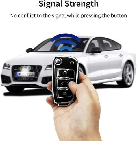 Offcurve for Audi Key Fob ، Premium Soft TPU 360 درجة الحماية الكاملة مفتاح القشرة المتوافقة مع Audi A1 A3 Q7 Q7 R8 A6L TT Off-H-PHILE in Saudi Arabia